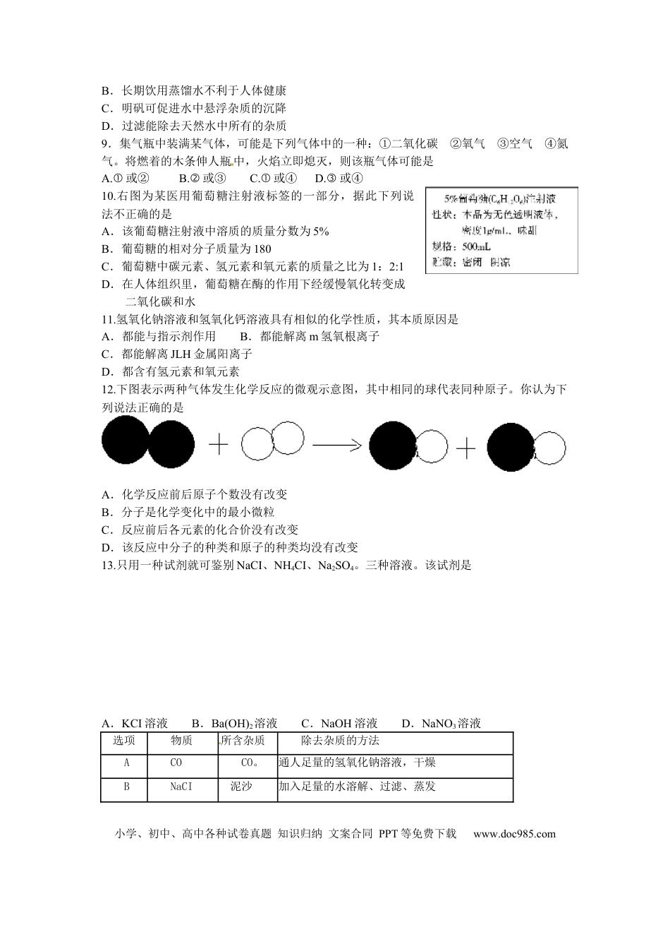 【中考历年真题】2014年山东省聊城市中考化学试卷.docx
