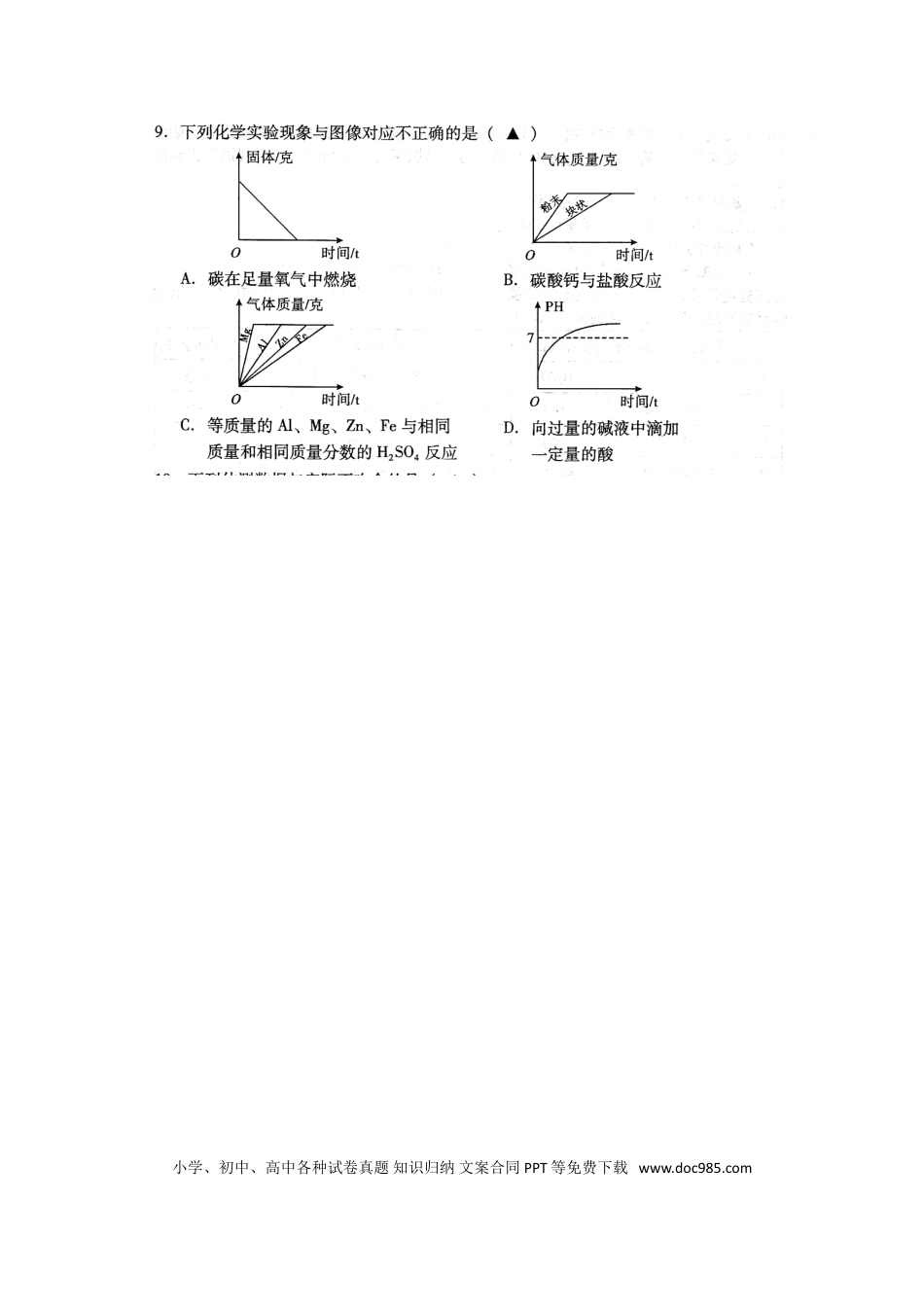 【中考历年真题】四川省凉山州2018年中考理综（化学部分）真题试题（扫描版，含答案）.doc