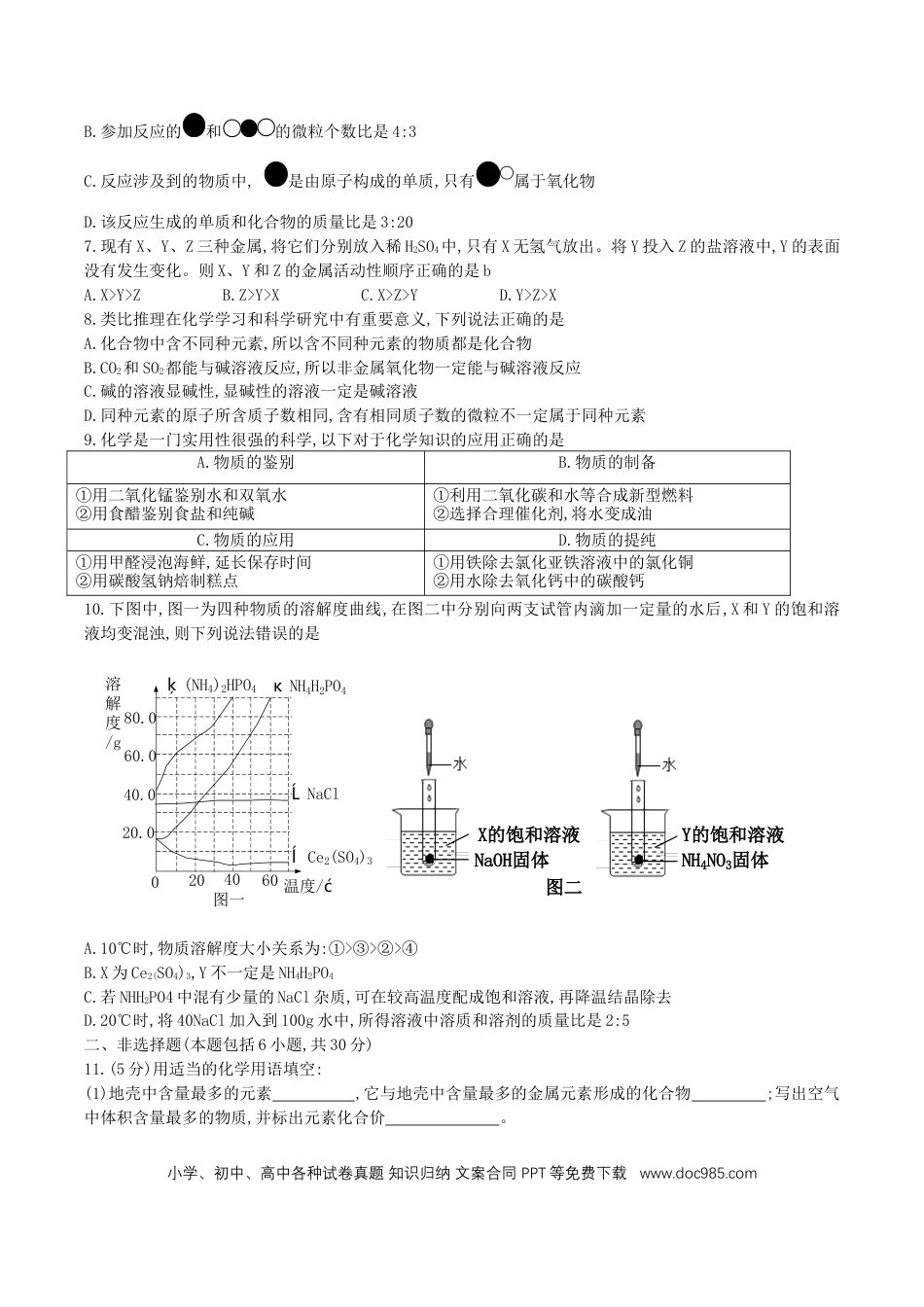 【中考历年真题】山东省菏泽市2018年中考化学真题试题（含答案）.doc