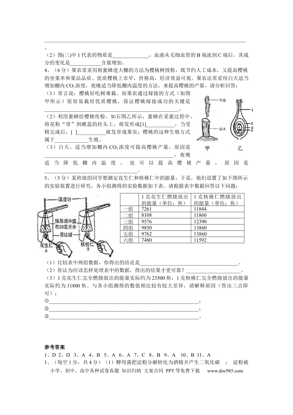 【中考历年真题】山东省临沂市2012年初中学业考试生物试题.docx