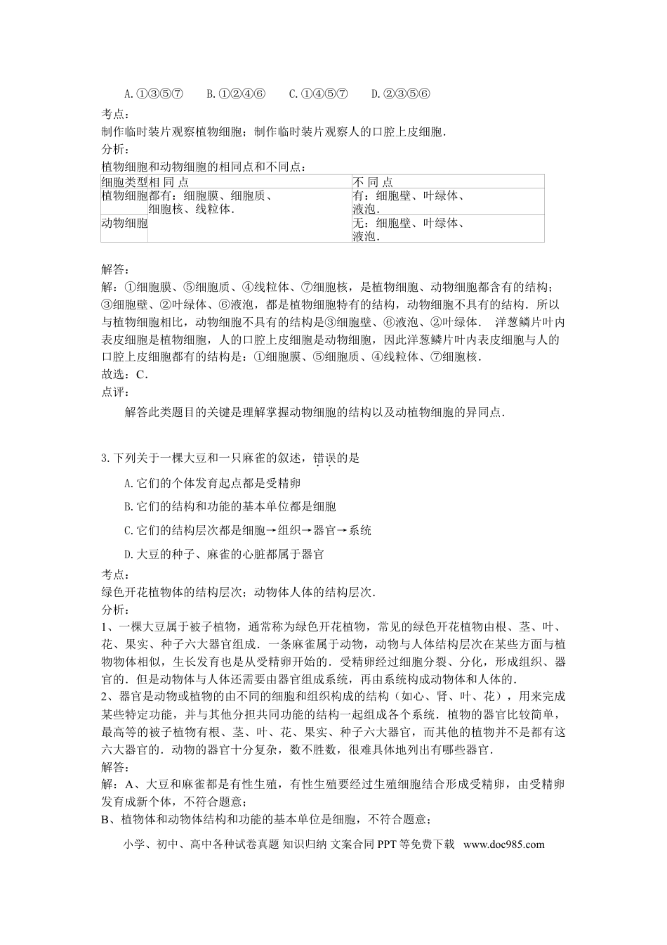 【中考历年真题】2015年菏泽市中考生物试题含解析.doc