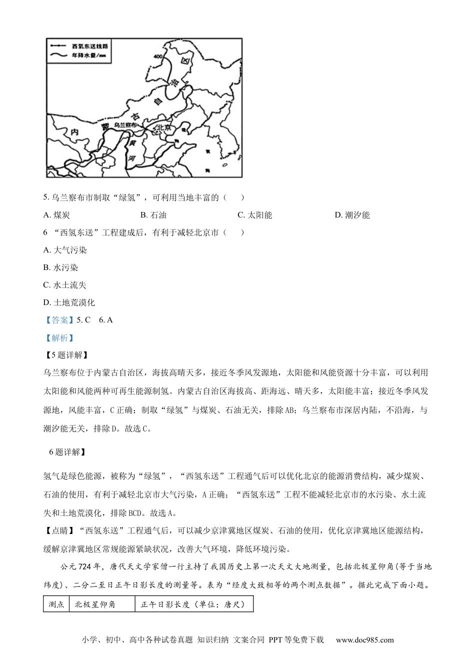 【中考历年真题】精品解析：2023年江苏省南通市中考地理真题（解析版）.docx