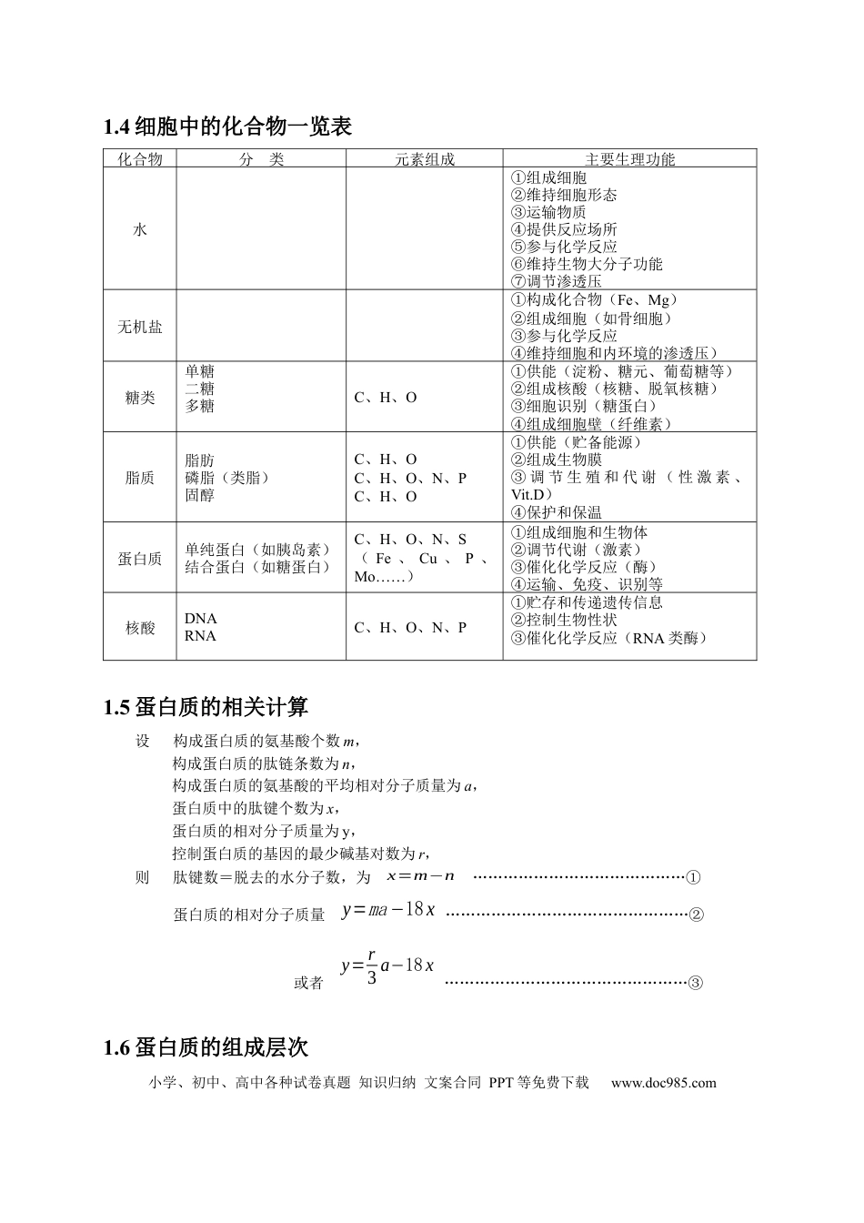 高中生物知识点汇总.docx.docx