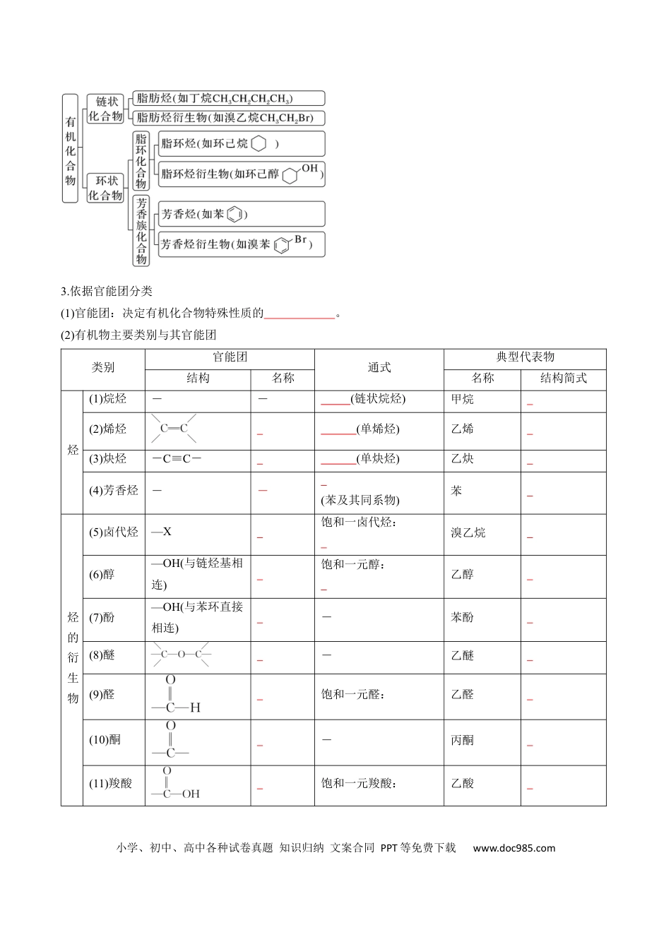 高中化学核心考点精讲精练34 有机化合物的结构特点与研究方法-（原卷版）.docx