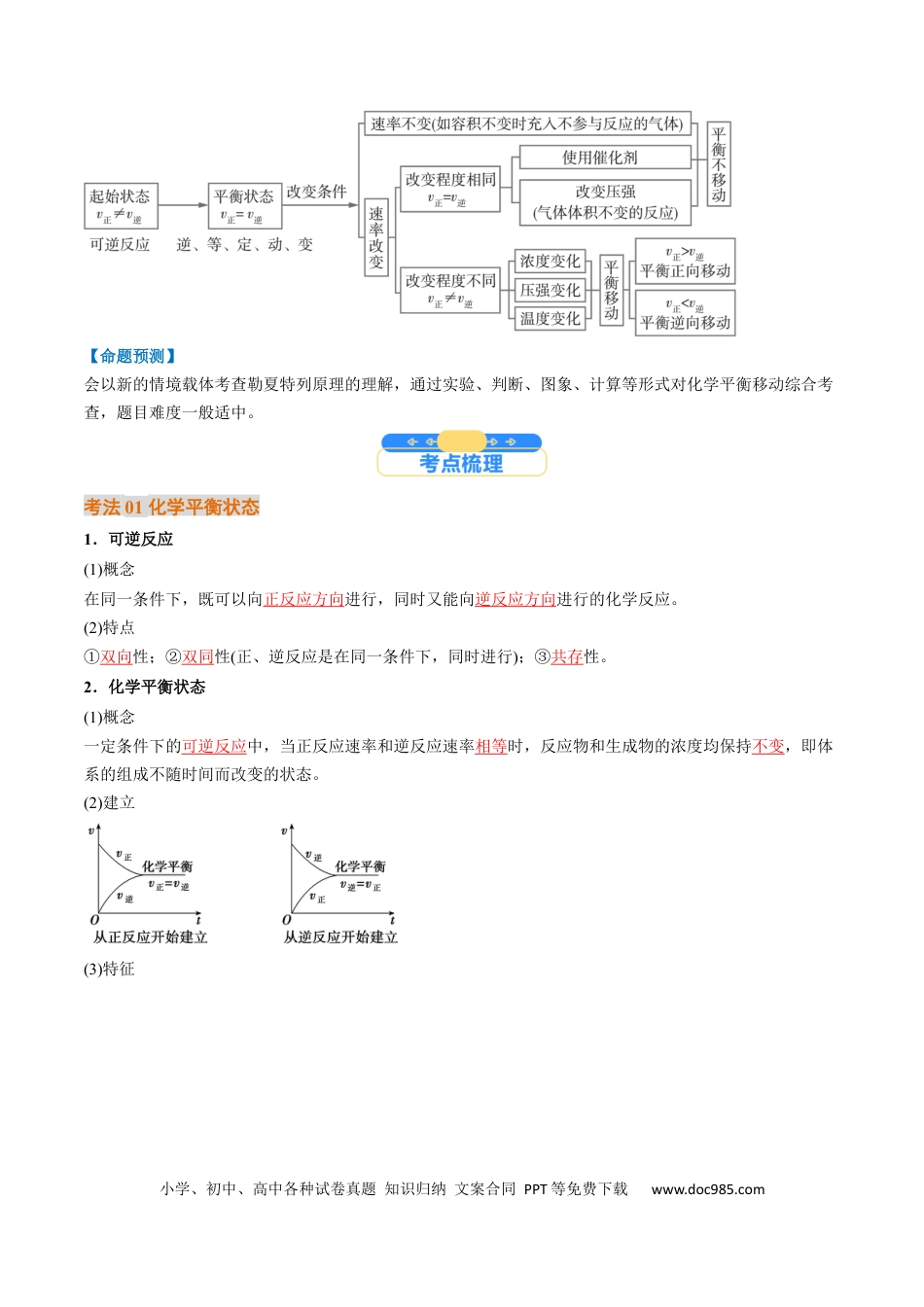 高中化学核心考点精讲精练26 化学平衡状态、化学平衡的移动-（解析版）.docx