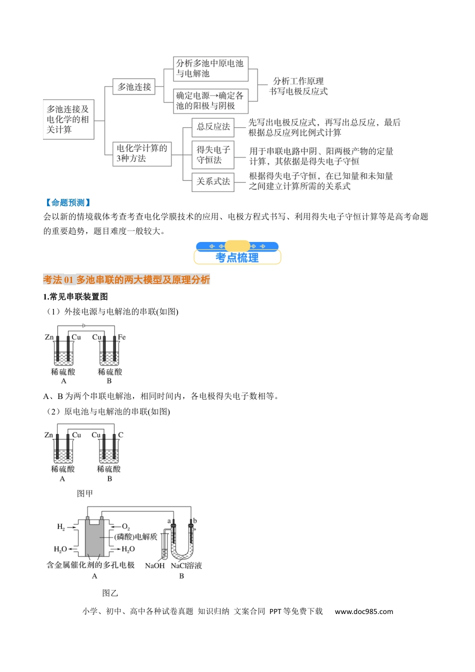 高中化学核心考点精讲精练24  电化学原理的综合应用-（解析版）.docx