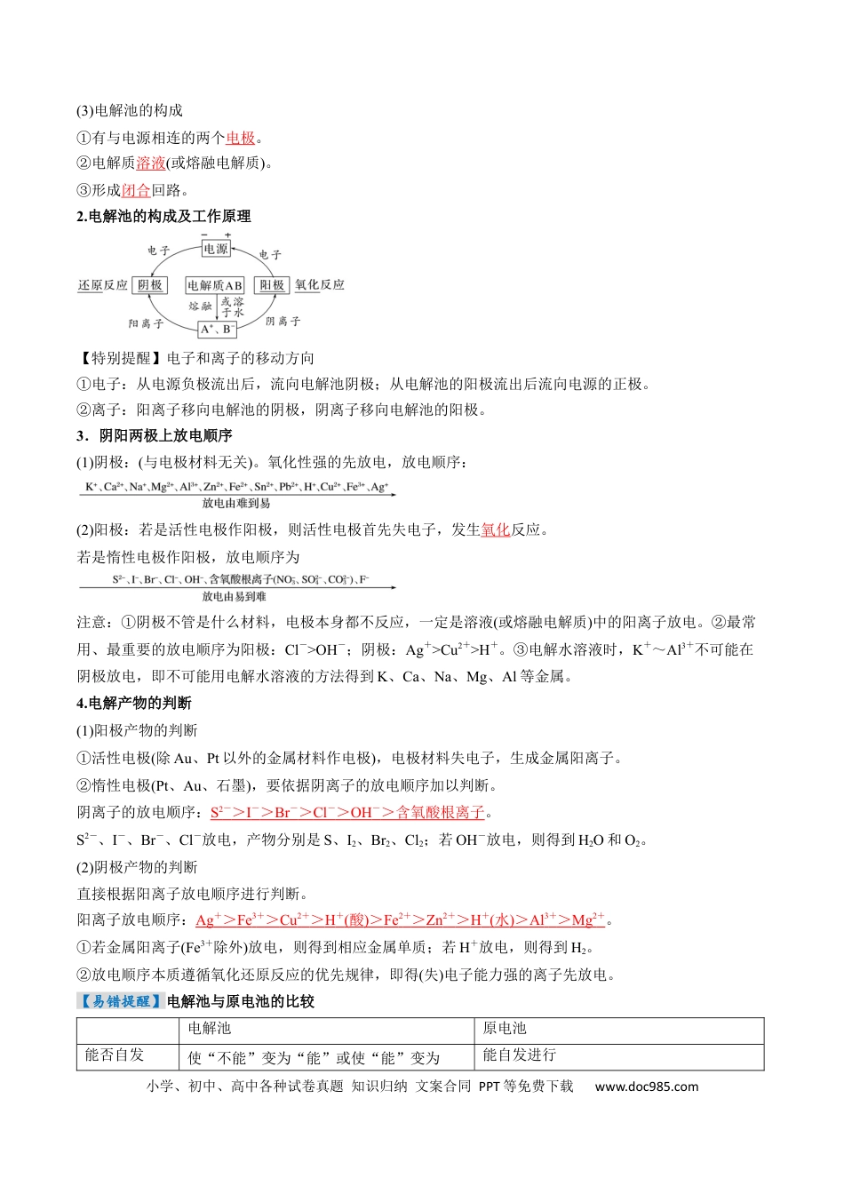 高中化学核心考点精讲精练23  电解池   金属的腐蚀与防护-（解析版）.docx
