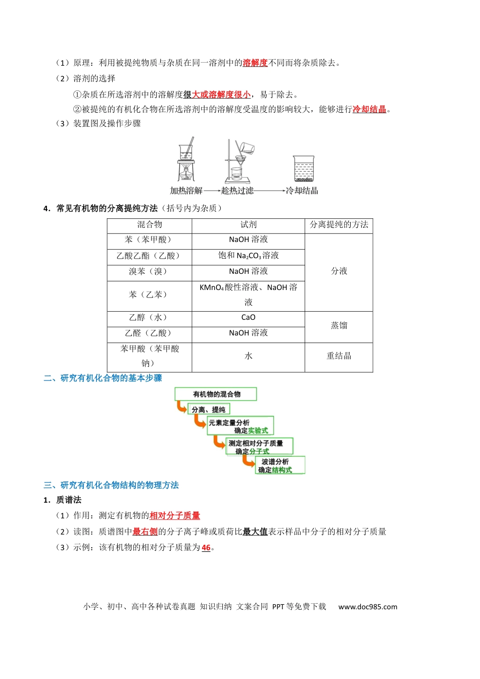 高中化学知识清单29 有机合成与推断（解析版）.docx