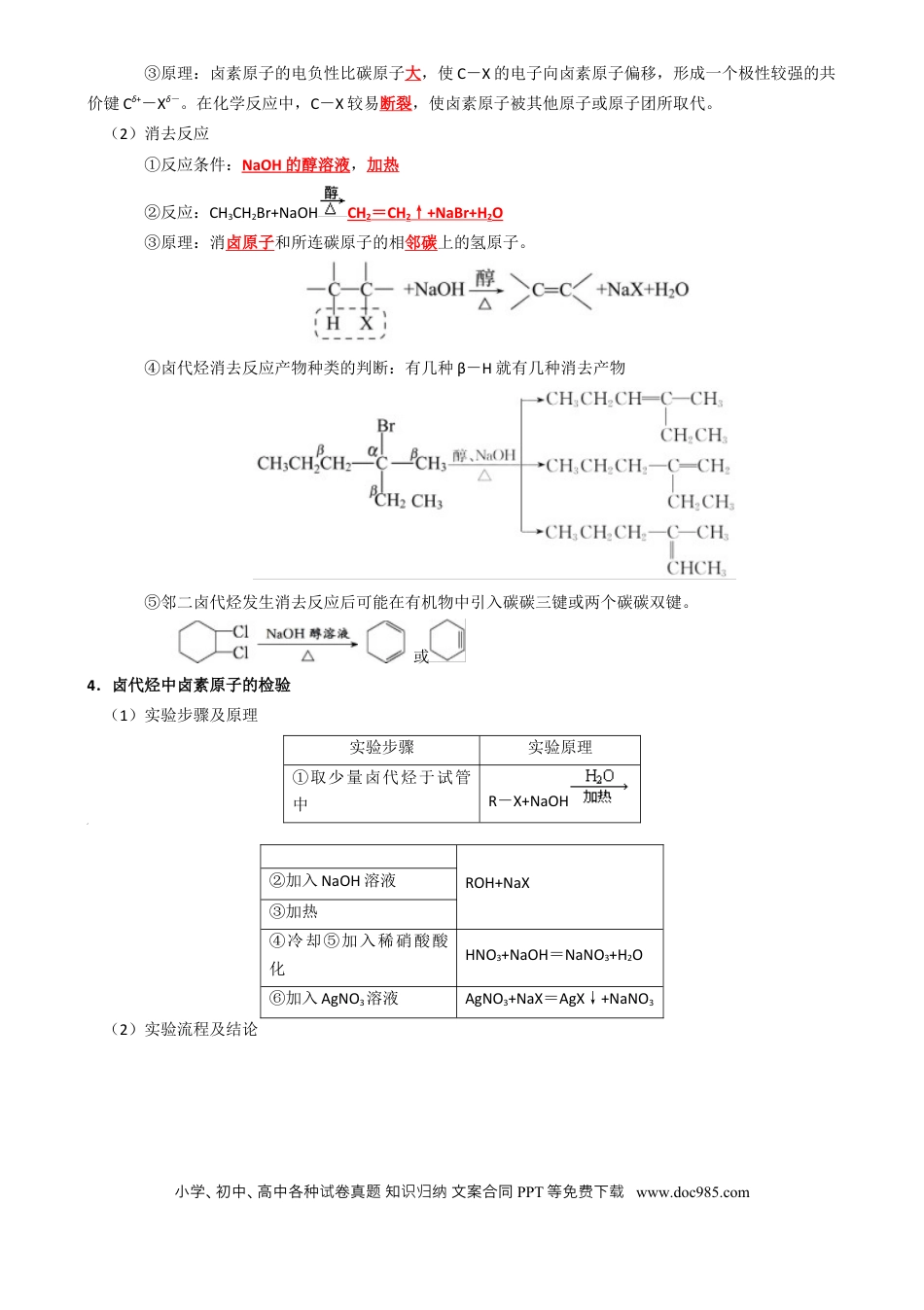 高中化学知识清单27 烃的衍生物-（解析版）.docx