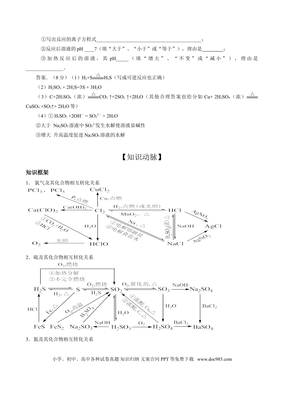 高中化学高中化学——非金属及其化合物.doc
