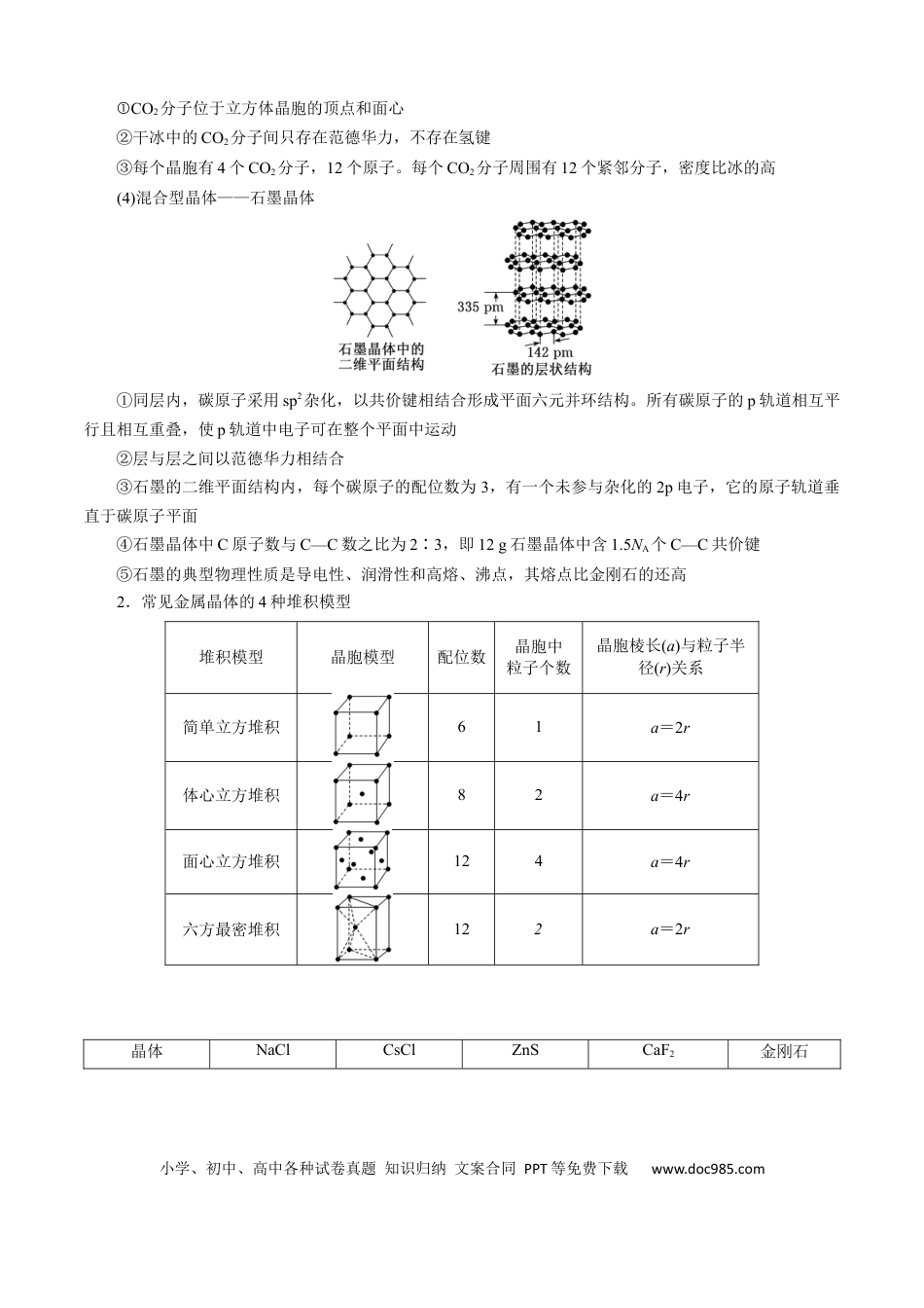 高中化学模板06 晶体结构的分析与计算(解析版).docx