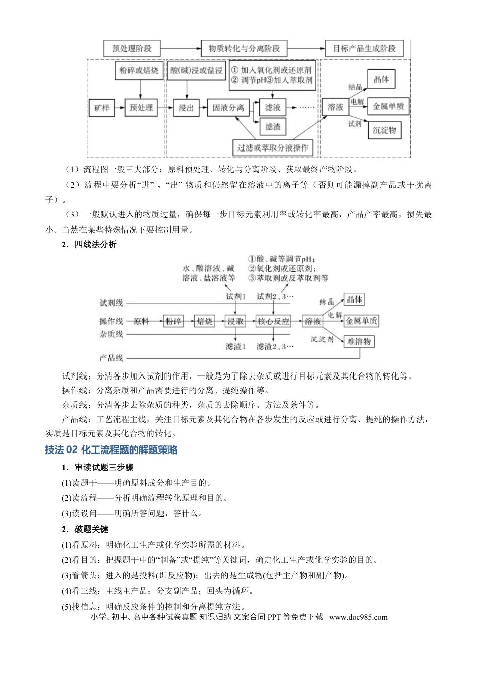 高中化学模板04 化工流程题解题策略及答题规范(解析版).docx