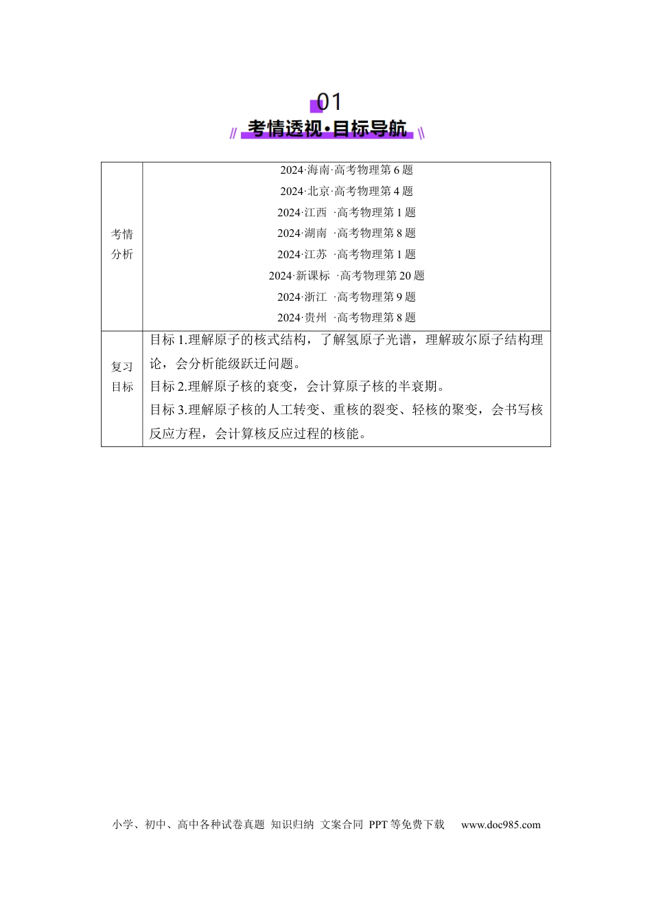 高中物理第68讲   原子结构和原子核（讲义）（解析版）.docx