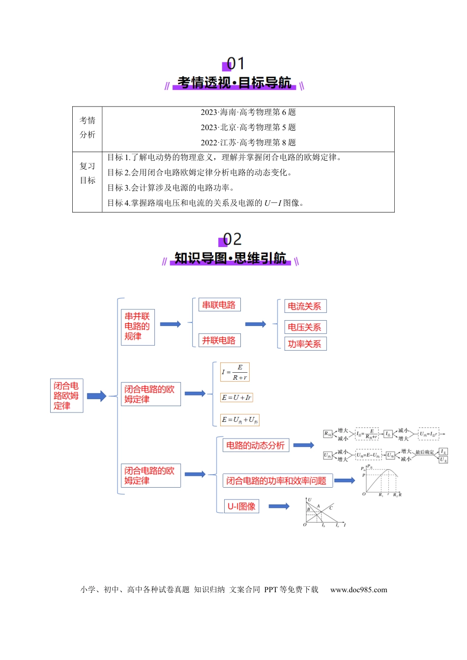 高中物理第40讲   闭合电路欧姆定律及应用（讲义）（解析版）.docx