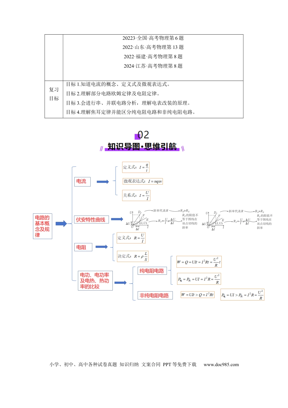 高中物理第39讲   电路的基本概念及规律(讲义)（原卷版）.docx