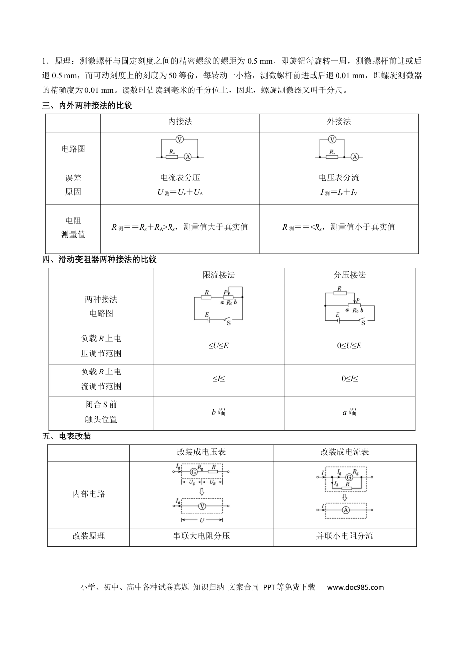 高中物理核心考点精讲精练37 电学实验基础（解析版）.docx