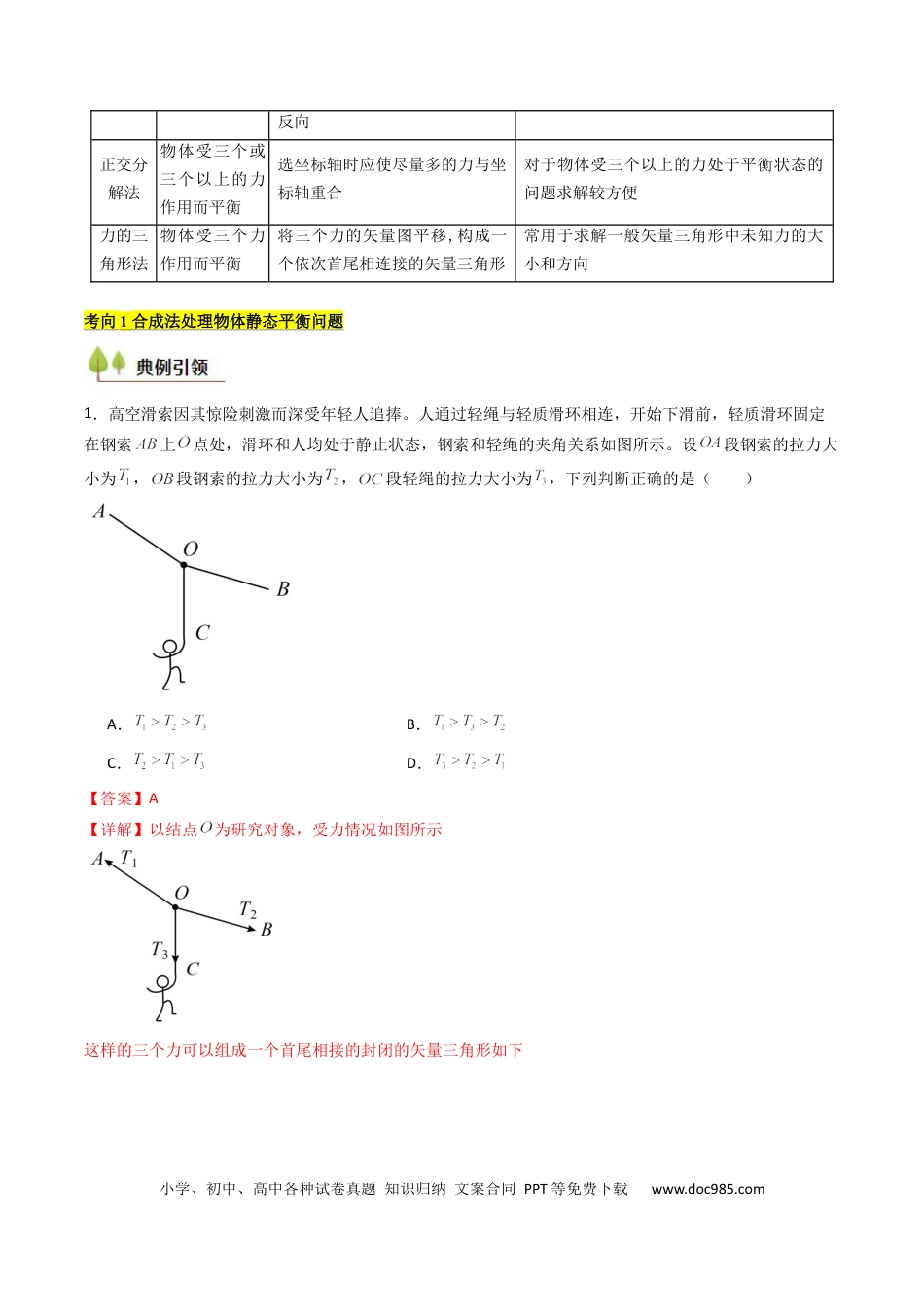 高中物理核心考点精讲精练08 共点力平衡（解析版）.docx