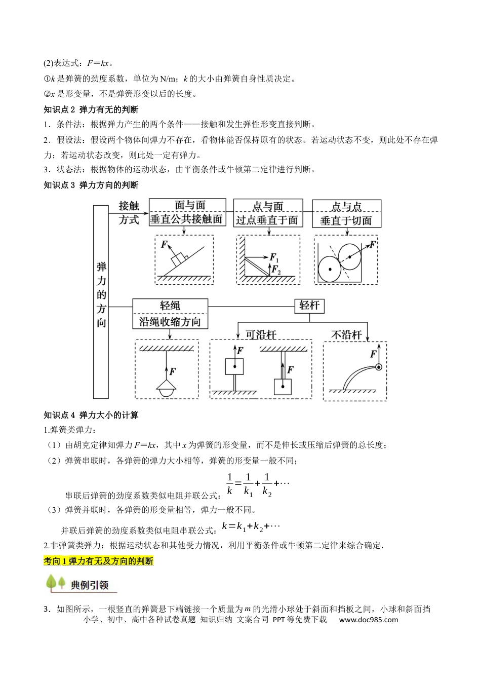 高中物理核心考点精讲精练06 重力 弹力 摩擦力（解析版）.docx