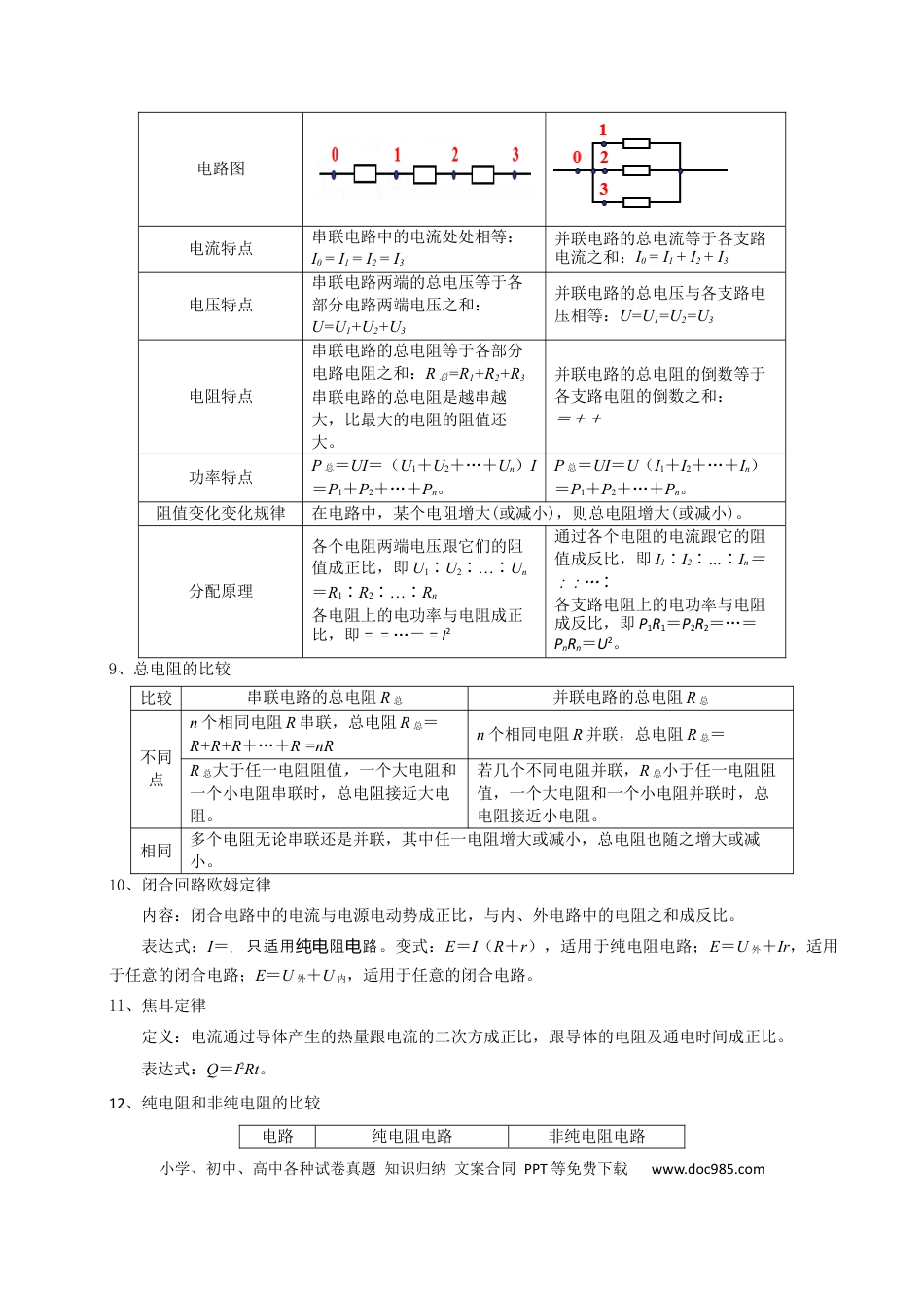 高中物理模板10 恒定电流（两大题型）（解析版）.docx