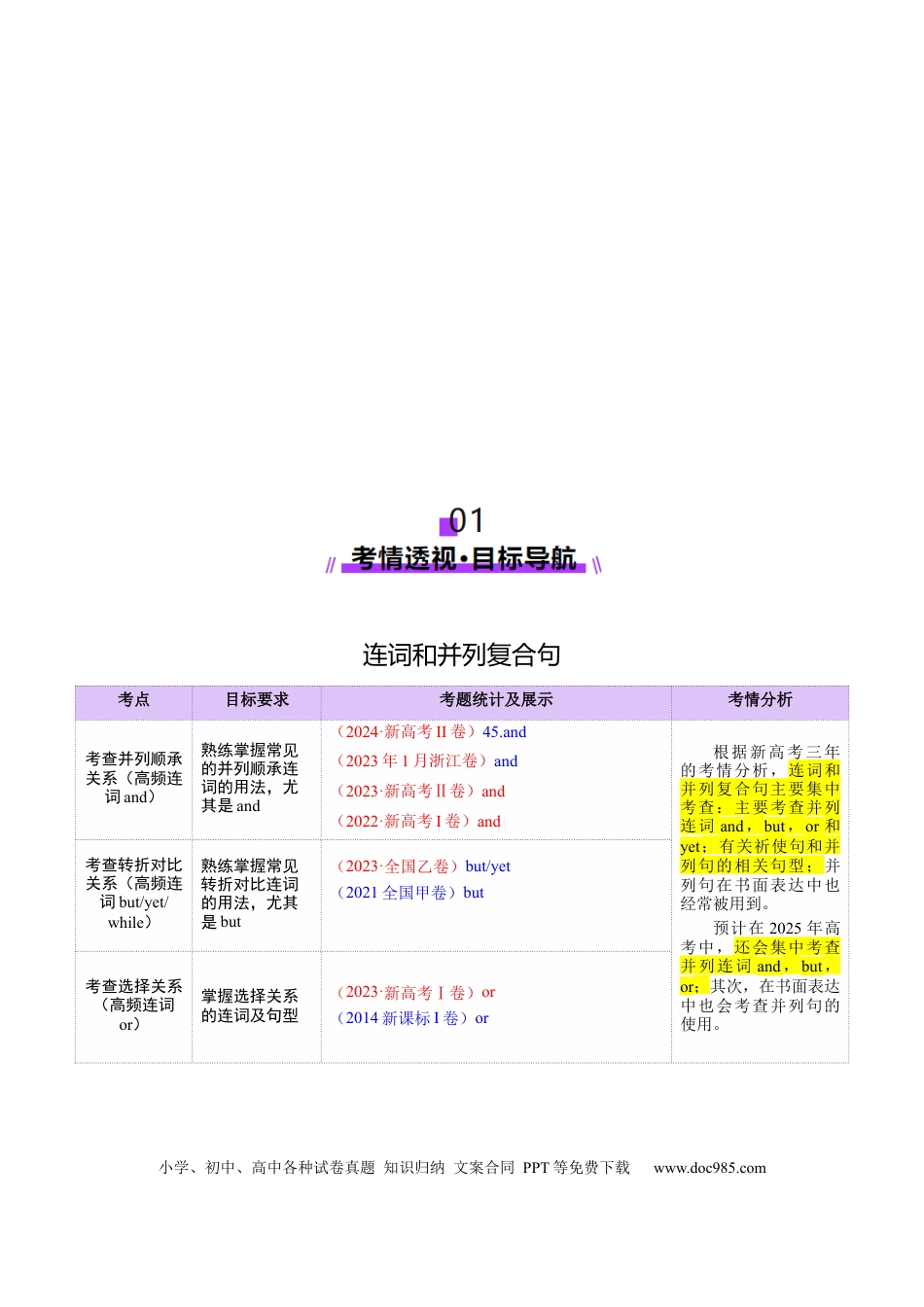 专题12 连词和并列复合句（解析版）.docx