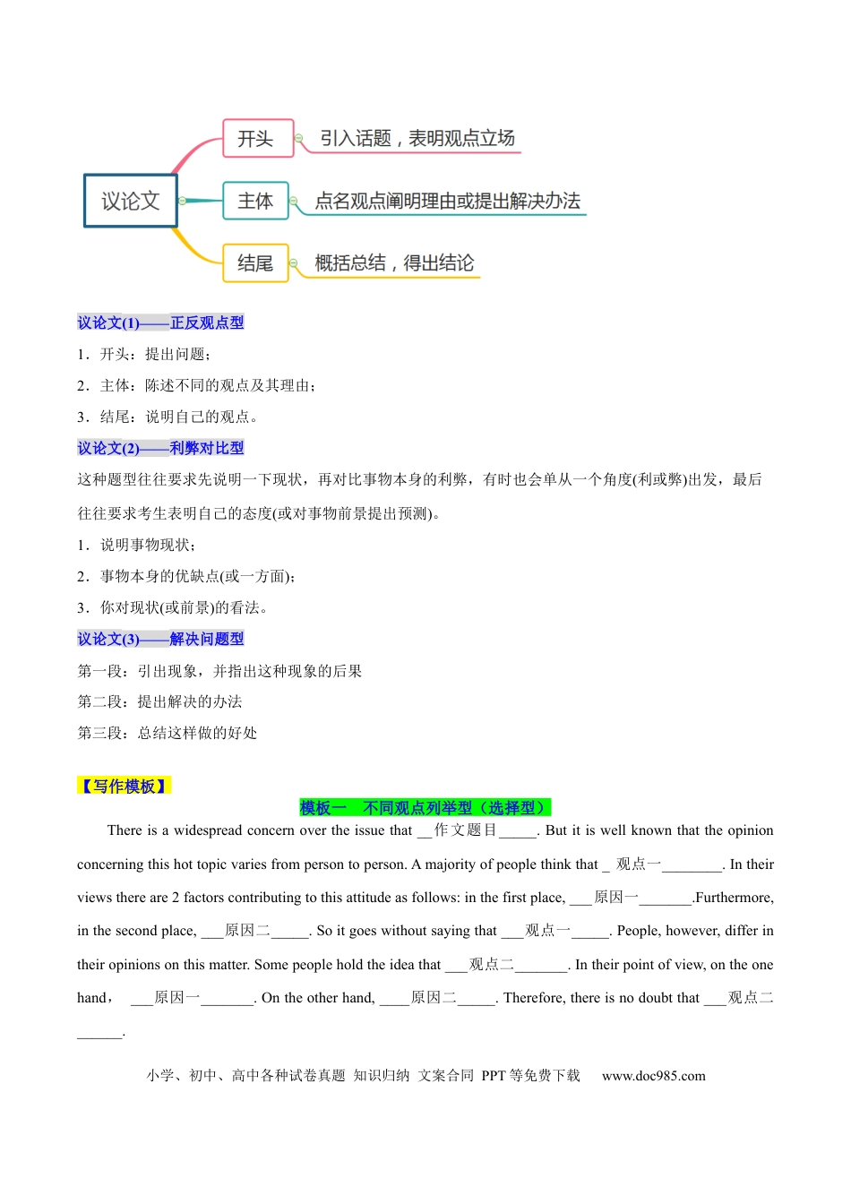 专题10 议论文和说明文（原卷版）.docx