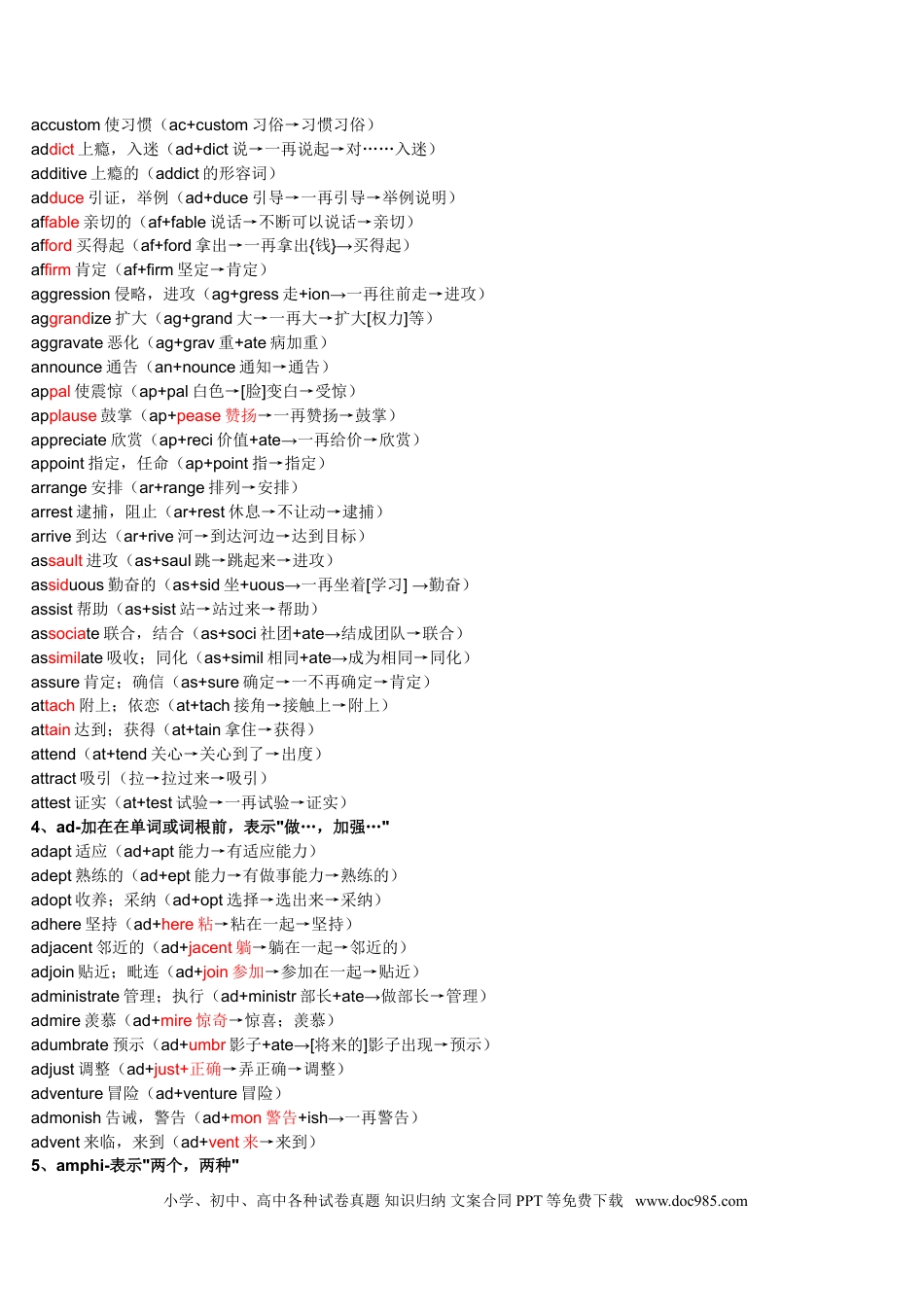 高中英语词根词缀记忆大全完整版（共196页）.doc
