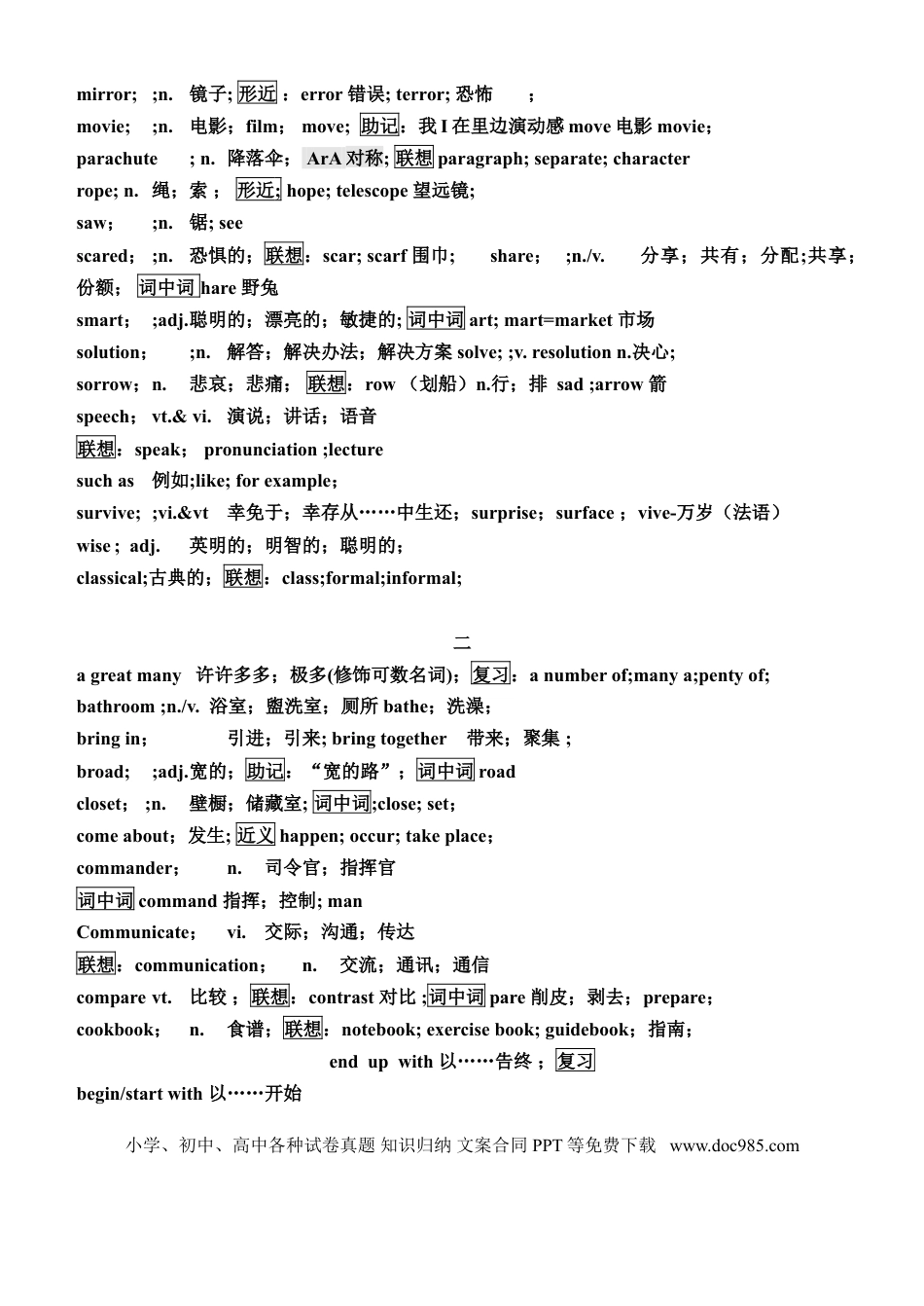 高中英语3500单词快速记忆法(联想记忆).doc