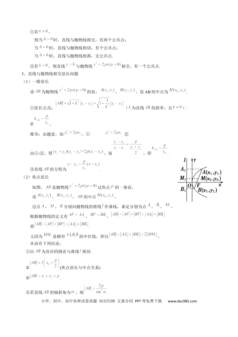 高中数学 高中20大数学专题突破17 圆锥曲线的综合应用（3知识点+6重难点+5方法技巧+3易错易混）（原卷版）.docx