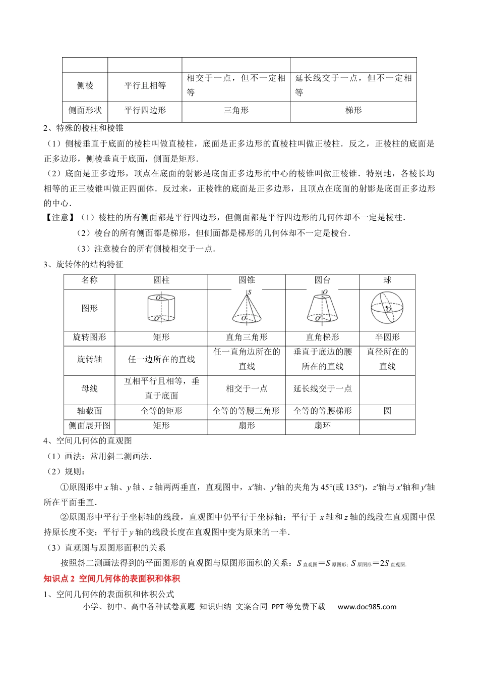 高中数学 高中20大数学专题突破13 立体几何初步（5知识点+4重难点+9方法技巧+3易错易混）（原卷版）.docx