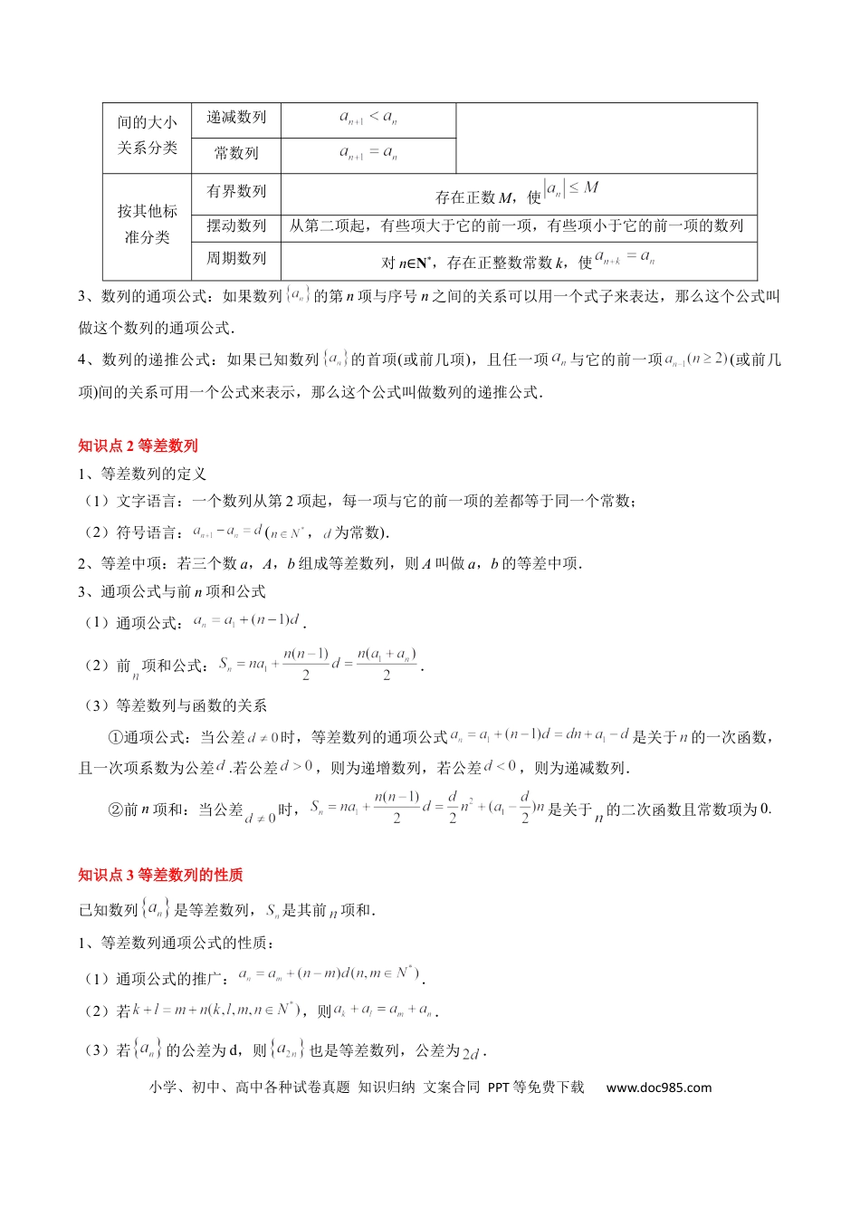 高中数学 高中20大数学专题突破11 等差数列与等比数列（5知识点+2重难点+11方法技巧+3易错易混）（解析版）.docx