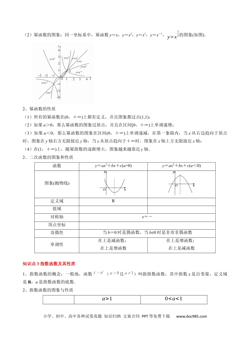 高中数学 高中20大数学专题突破04 指对幂函数及函数与方程（5知识点+4重难点+7技巧+4易错）（解析版）.docx