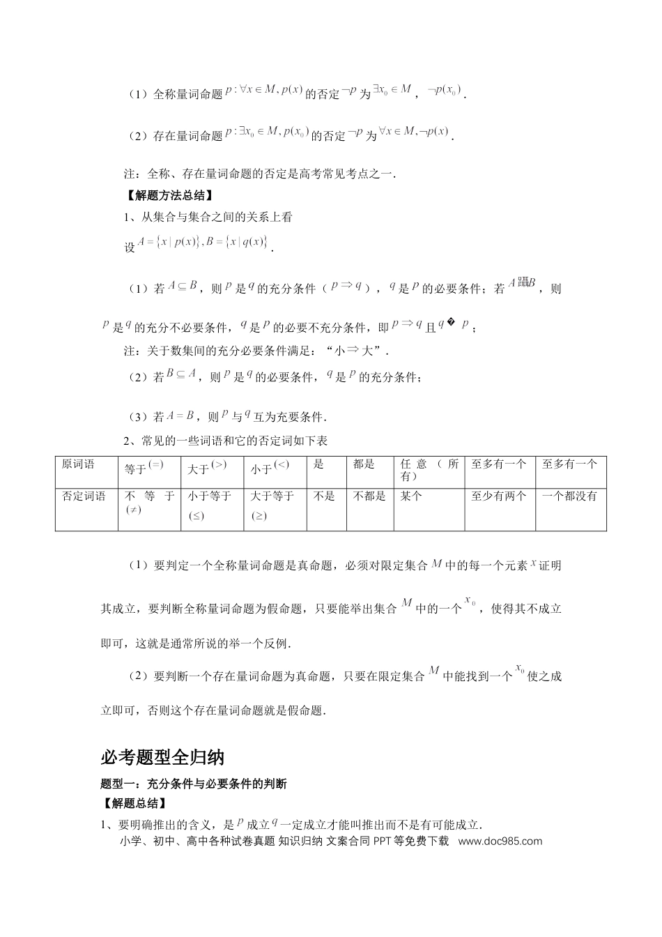 高中数学 第2讲、常用逻辑用语（学生版） (1).docx