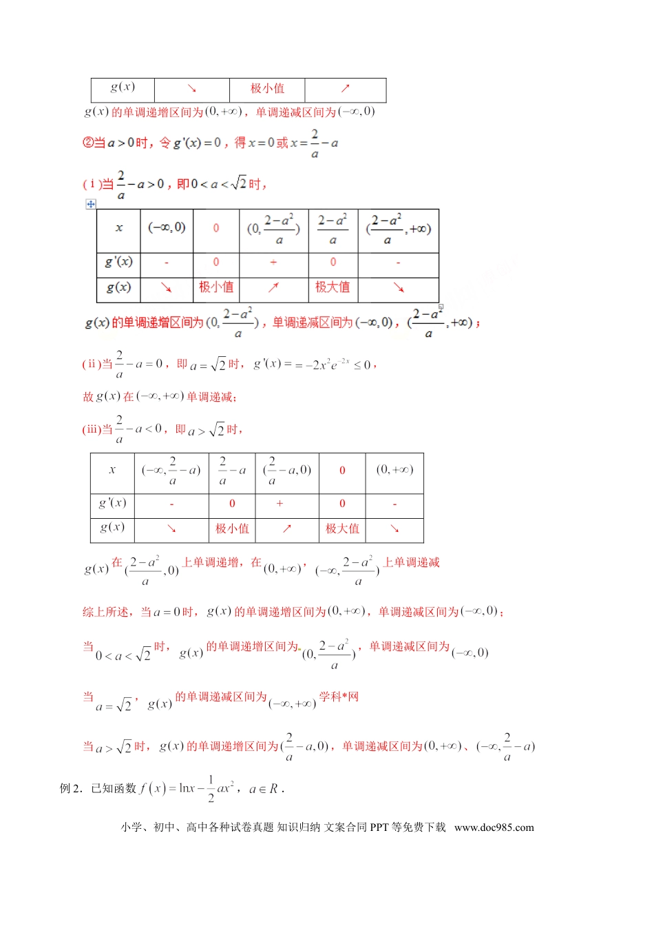 高中数学 专题2.2 导数定调情况多，参数分类与整合（解析版）.doc