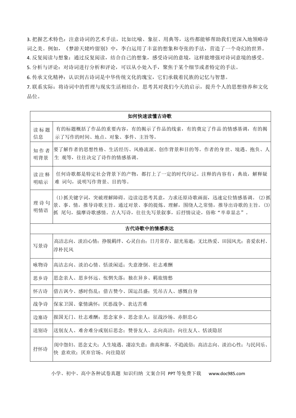 高中英文专题05 古代诗歌阅读与鉴赏题型归类（解析版）.docx