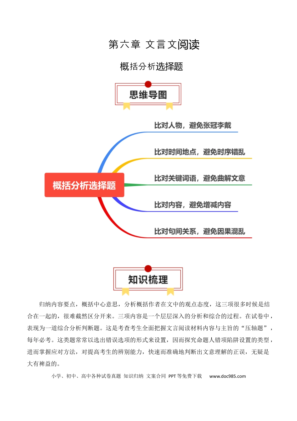 高中英文专题13：概括分析选择题（解析版）.docx