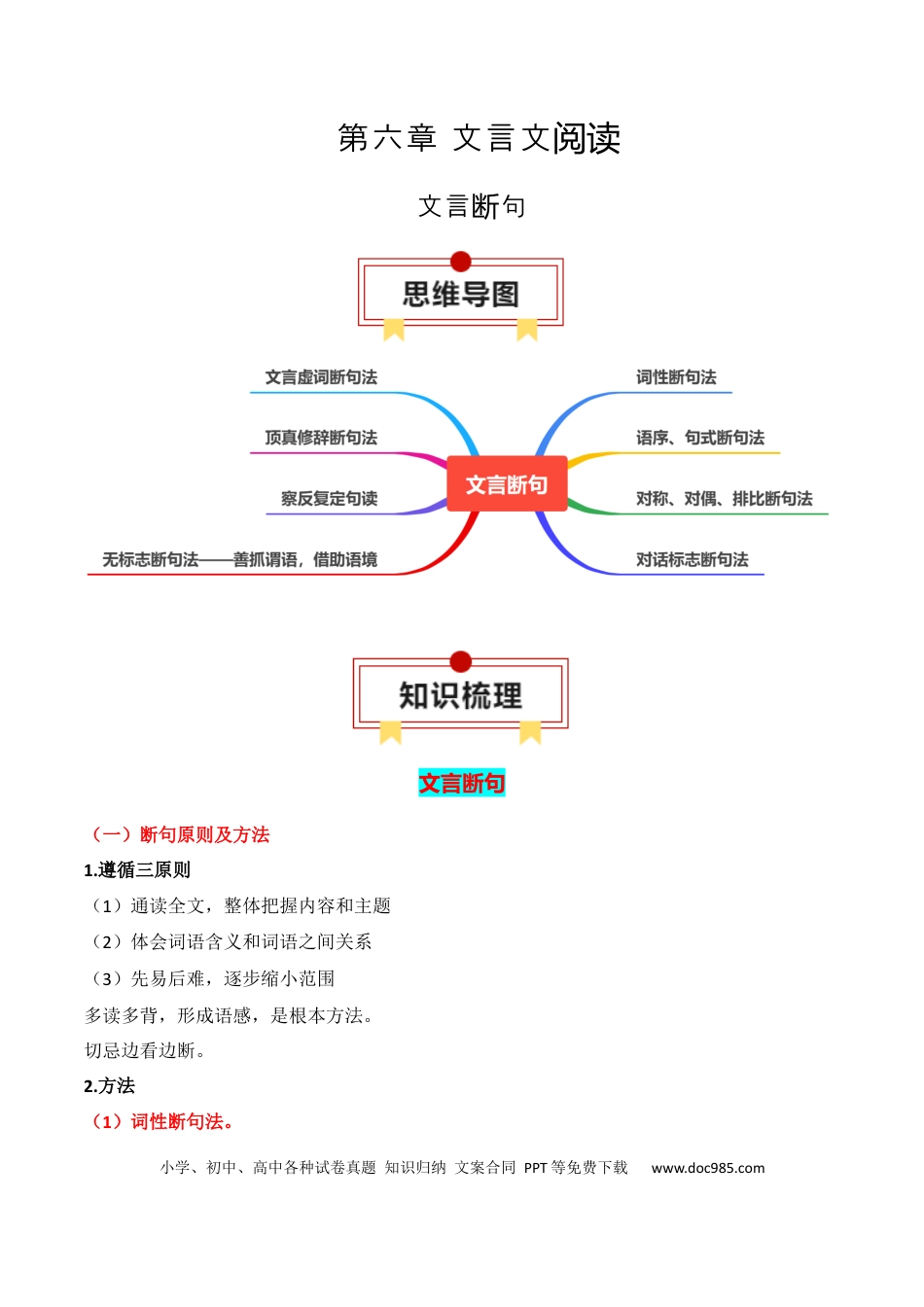 高中英文专题11：文言断句（解析版）.docx