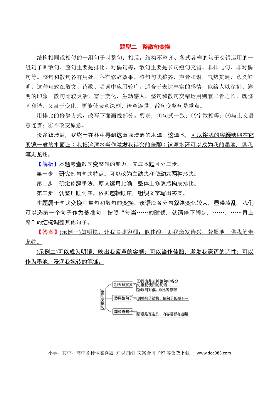 高中英文专题07：句式变换（解析版）.docx