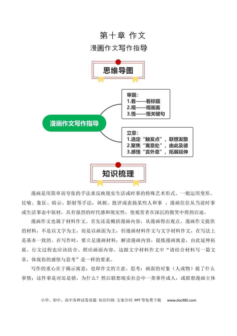高中英文专题11：漫画作文写作指导（原卷版）.docx