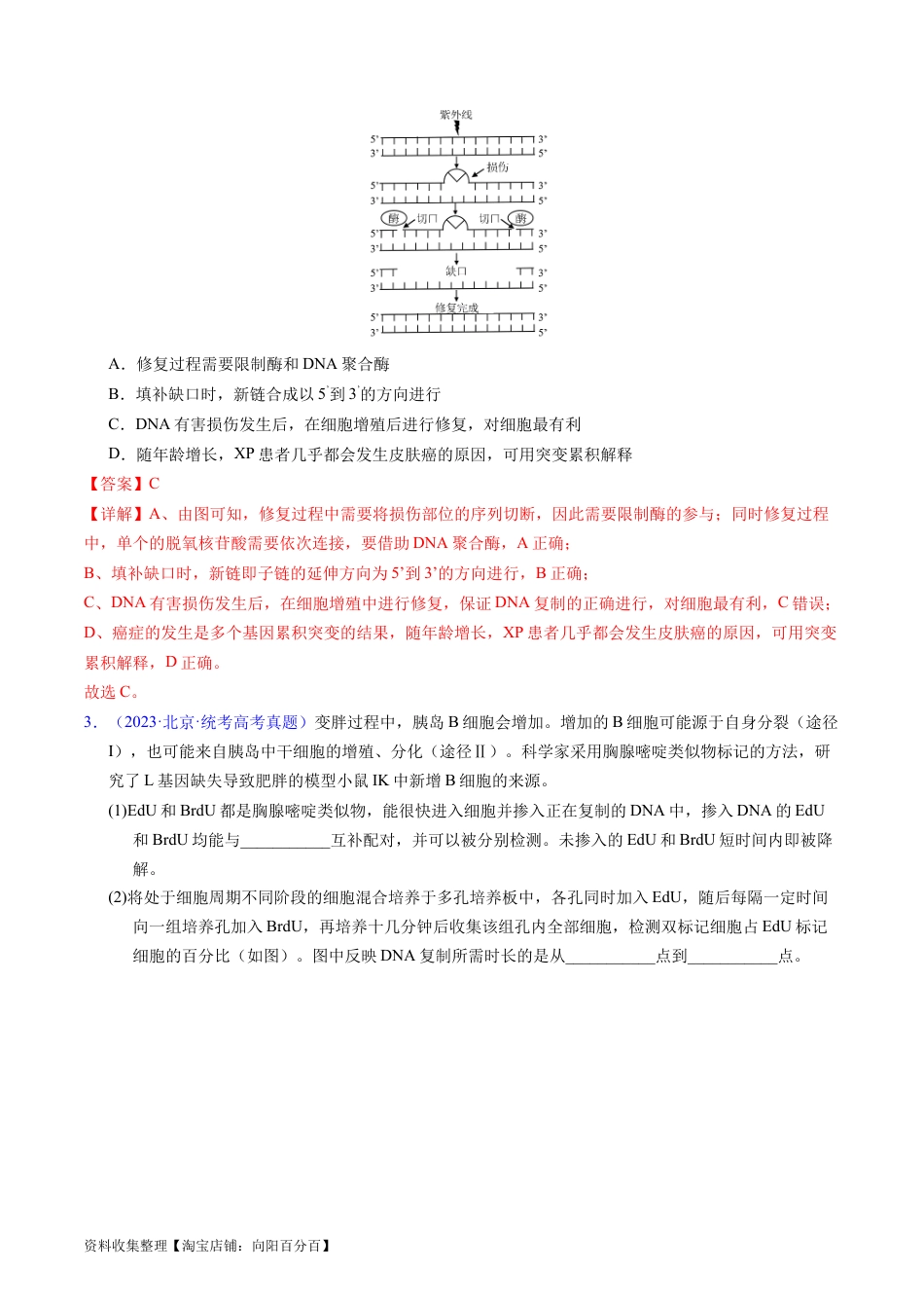 专题08 遗传的分子基础-学易金卷：五年（2019-2023）高考生物真题分项汇编（全国通用）（解析版）.docx