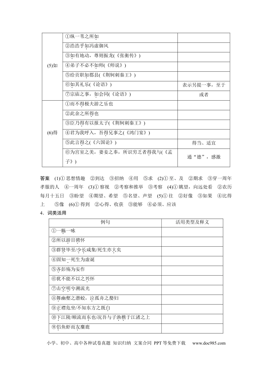 高考语文 板块2 文言文阅读 学案20　《兰亭集序》《赤壁赋》《游褒禅山记》.docx