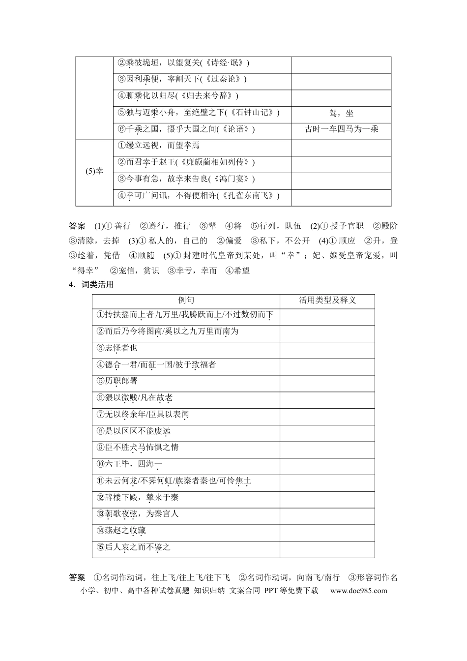 高考语文 板块2 文言文阅读 学案27　《逍遥游》《陈情表》《阿房宫赋》.docx