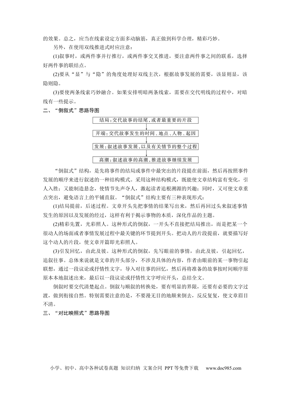高考语文 板块6 实用类阅读 记叙文写作训练1　精巧构思，曲笔叙事—匠心独运，行文跌宕.docx