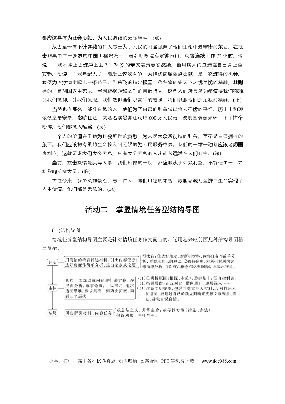 高考语文 板块10 写作 课时90　掌握议论文结构导图(高分式)——借助导图，形成思路 (1).docx