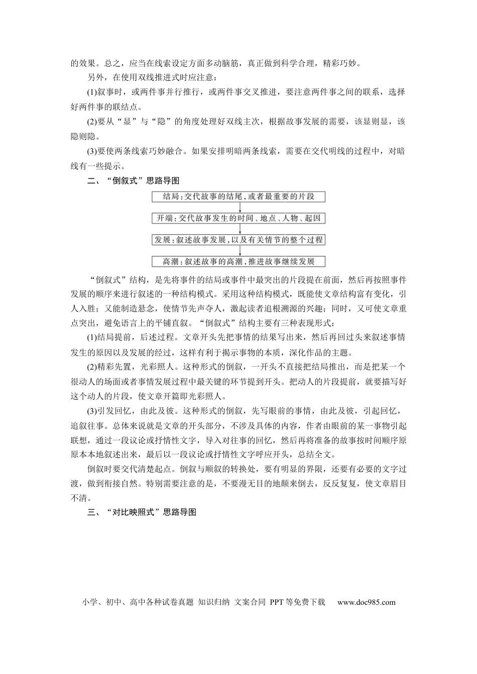 高考语文 第10部分 写作突破 记叙文写作训练1　精巧构思，曲笔叙事——匠心独运，行文跌宕.docx
