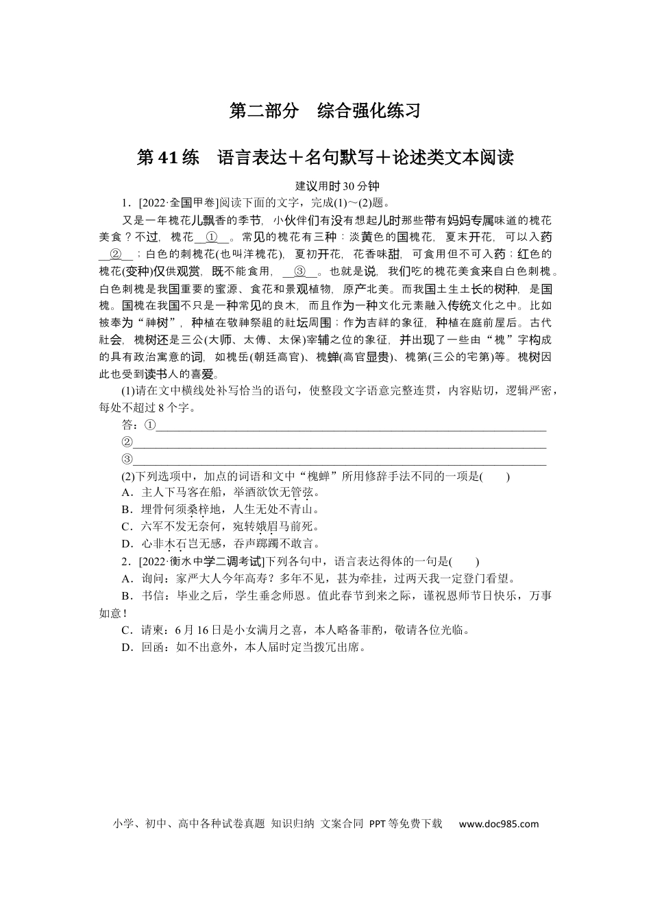 高考语文 第41练 (2).docx