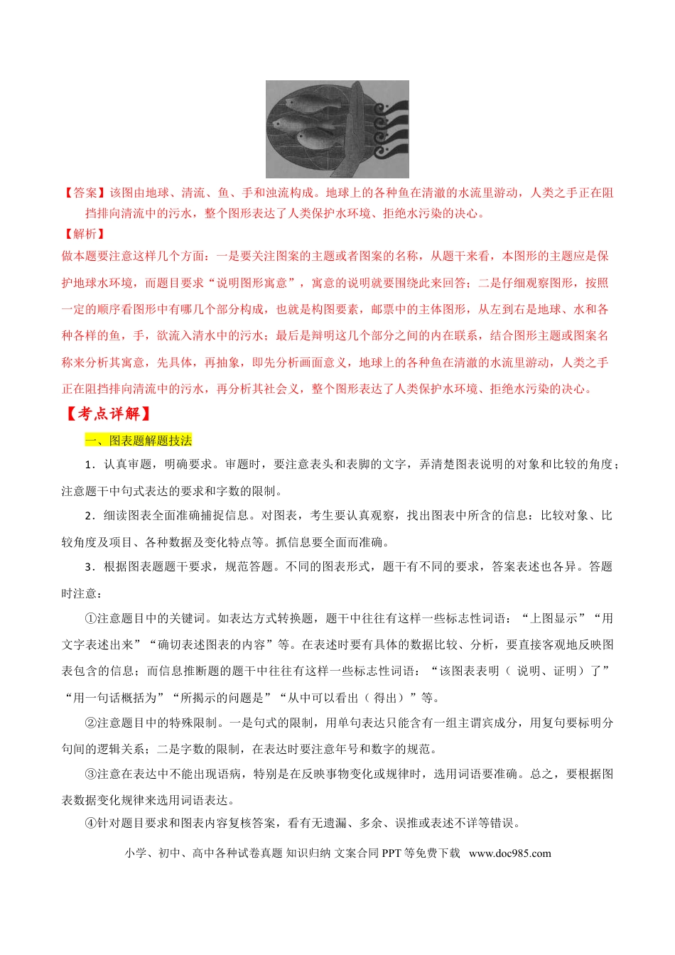 高考语文 考点10 图文转换（解析版）-备战2022年高考语文一轮复习考点微专题（新高考版）(1).doc