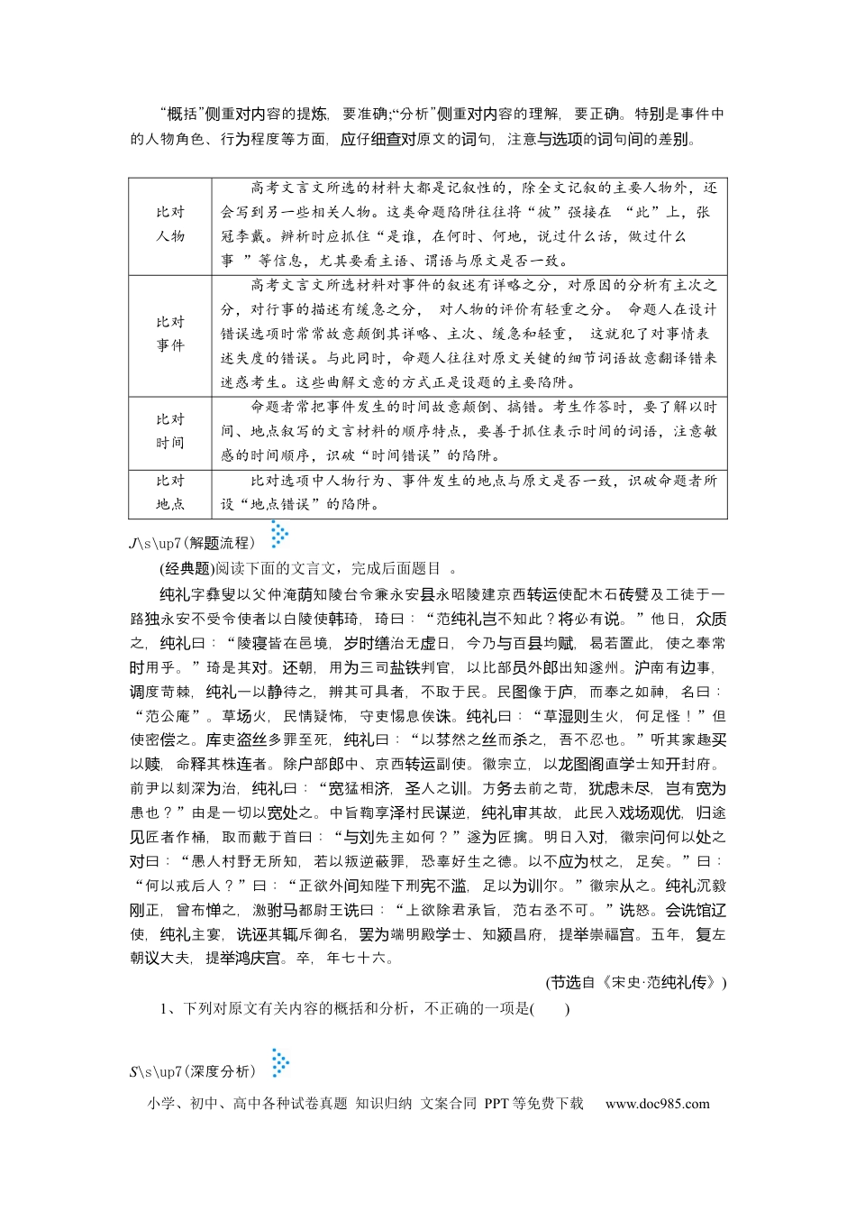 高考语文 考点15 文言文分析综合 .docx