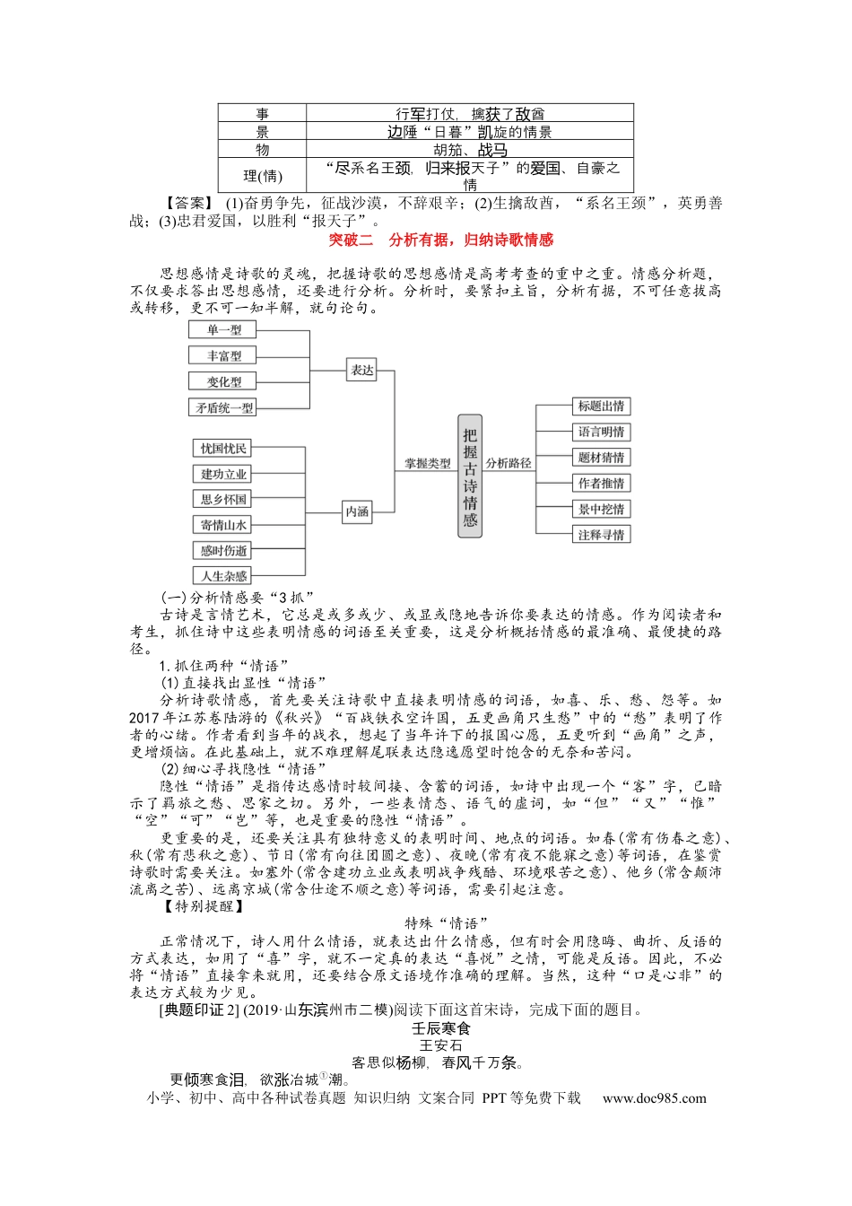 高考语文 考点18 古代诗歌鉴赏整体备考 .docx
