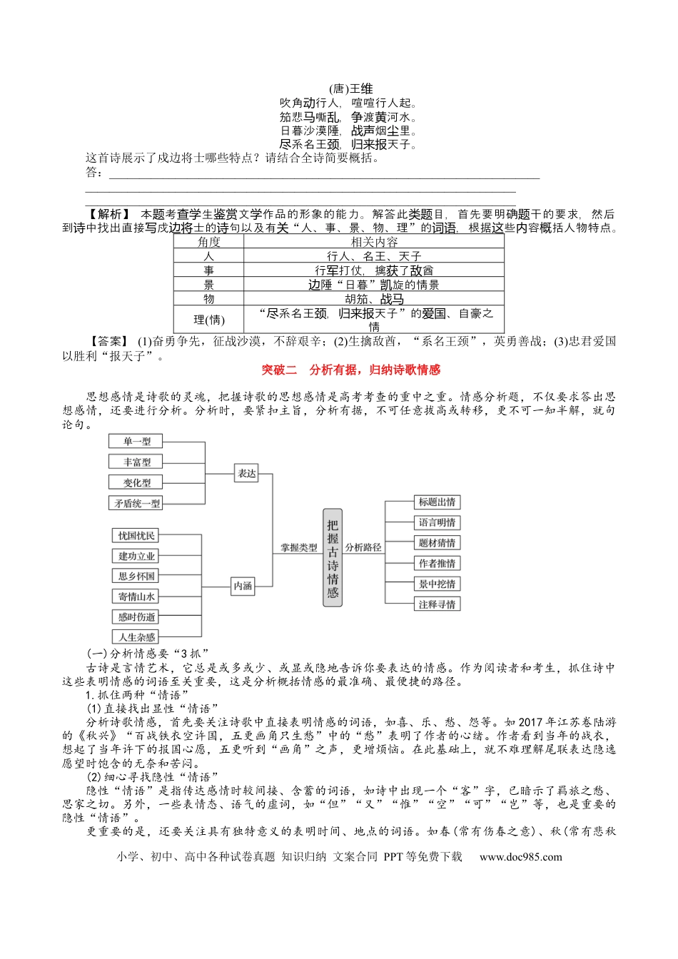 高考语文 考点18 诗歌鉴赏第一课-备战2023年高考语文一轮复习考点帮（新高考专用） (2).docx