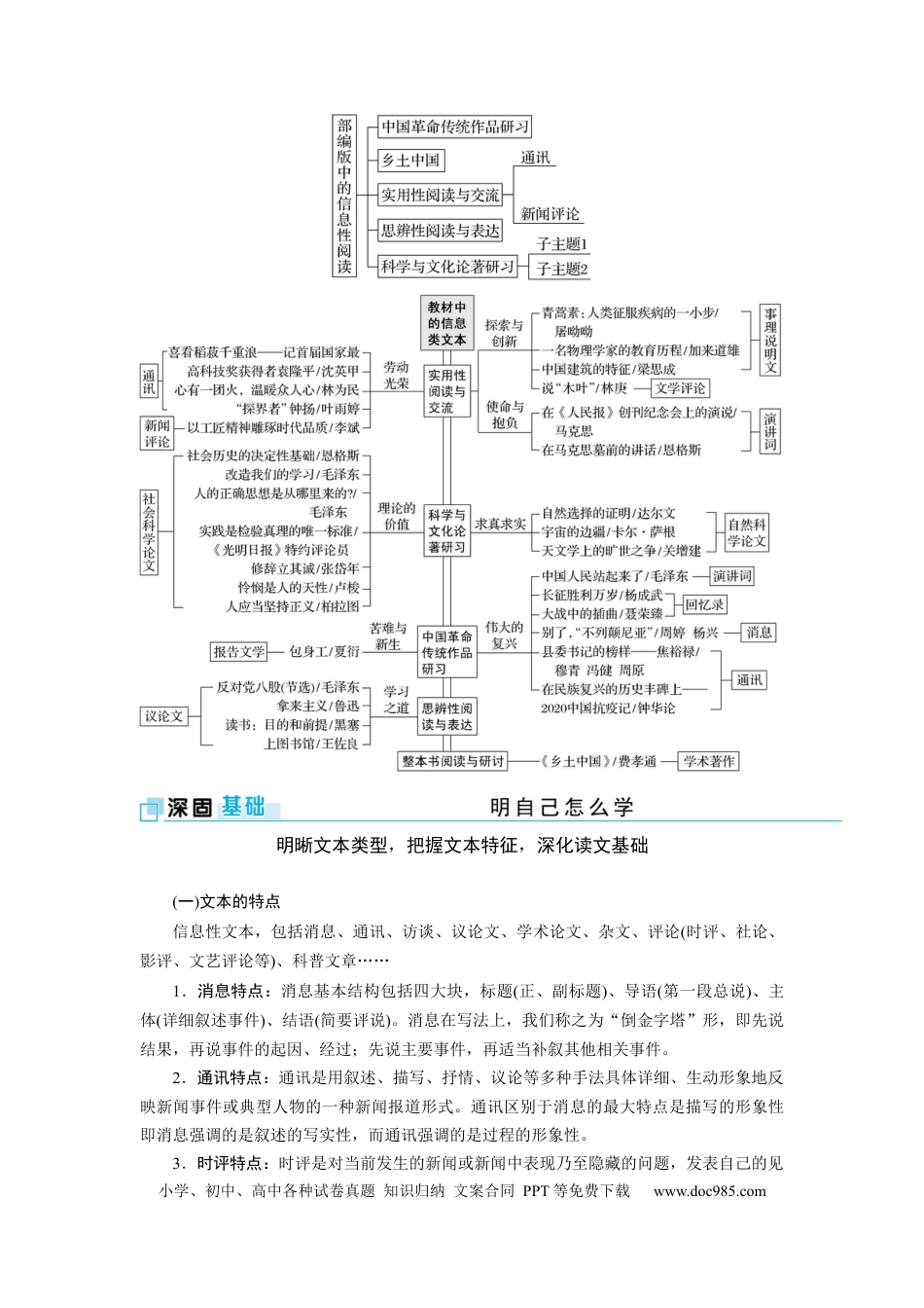 高考语文 考点26 信息类文本阅读整体备考 .docx